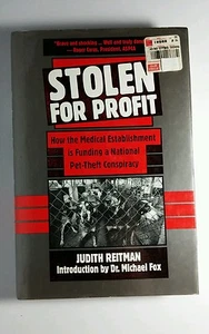 STOLEN FOR PROFIT PET THEFT CONSPIRACY JUDITH REITMAN FOX HARDCOVER BOOK - Photo 1/1