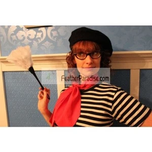 White Turkey Duster Feather Tickler - Picture 1 of 2