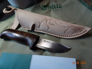 HELLE - NORWAY SPIRE 06 6.25" O.A. FIXED BLADE KNIFE  BIRCH HANDLE BLADE METAL L - Picture 1 of 12