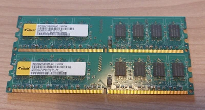 2 Barrettes De Ram DDR2 (2x2GB)  ELIXIR - Photo 1/3