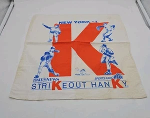 1988 New York Mets Strikeout Hanky Bill Gallo NY Daily News Taschentuch Vintage - Bild 1 von 11