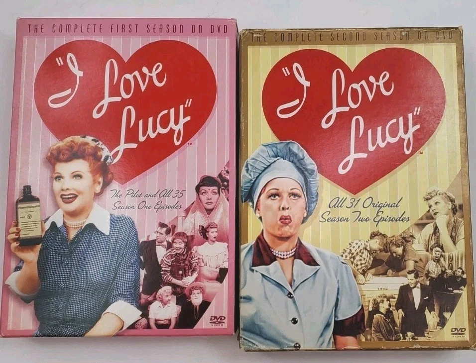 I Love Lucy Complete First Second Season 1 & 2 DVD 67 Episodes FREE SHIP Tested Foto 1 de 4