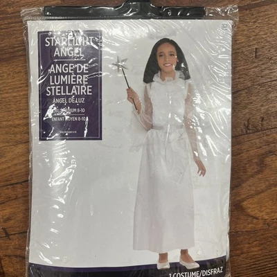 Disfraz Starlight Angel Niña Blanco Halloween Navidad Niño Mediano 8-10 NUEVO Foto 1 de 4