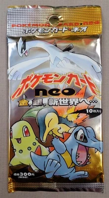 POKEMON CARDS Sealed Japanese Booster Pack: NEO GENESIS, 1999, Unweighed, ¥300 - Image 1 of 2