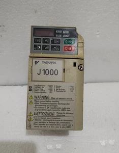 YASKAWA J1000 CIMR-JCBA0003BAA COMPACT INVERTER 0.75KW [USED] FAST SHIP - Picture 1 of 7