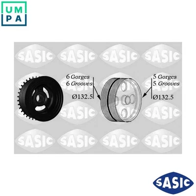 BELT PULLEY CRANKSHAFT 2156068 FOR FORD FOCUS/C-MAX/II/Turnier/Station/Wagon - Image 1 of 4