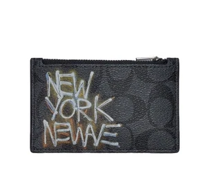 COACH X Basquiat Zip Card Wallet - New with Tags # C5651 New York NEW WAVE - Picture 1 of 4