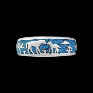Horse Ring • 925 Sterling Silver • Navajo Handmade • Native American Jewelry... - Picture 1 of 7