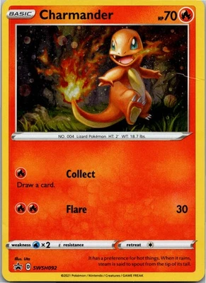 Charmander - - SWSH: Sword & Shield Promo Cards SWSH092 - Promo - NM Pokémon TCG - Image 1 of 2
