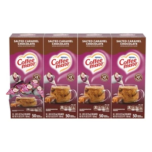 Nestle Kaffeesahnekännchen, gesalzene Karamell Schokolade, flüssiges Milchkännchen einzeln, nicht... - Bild 1 von 7