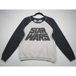 Star Wars Gray Black Novelty Graphic Raglan Pullover Sweatshirt junior Size XL - Picture 1 of 8