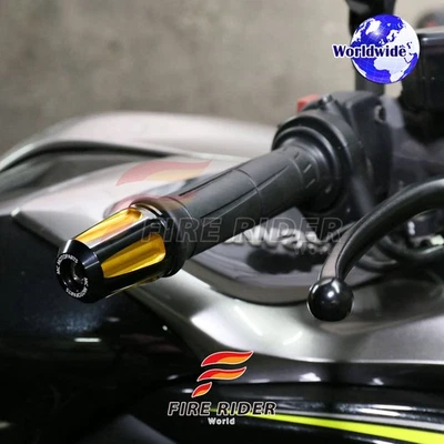 FAIZ CNC Gold Bar Ends Pair For Aprilia RSV 1000  R 98 99 00 01 02 03 04 05 0 - Изображение 1 из 4