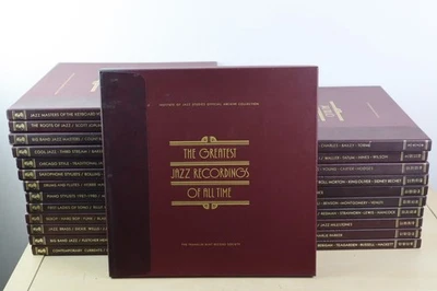 The Greatest Jazz Recordings Of All Time Franklin Mint  X24 RED Vinyl LP Box Set - Image 1 of 4