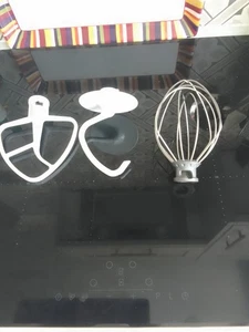 Kitchenaid Mixer Artisan Attachment Paddle Beater Dough Hook Whisk,. - Picture 1 of 4