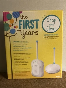 The First Years Crisp and Clear Baby Audio Monitor Nursery Tomy New - Picture 1 of 5
