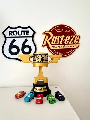 Personalised Piston Cup Trophy Display | Cars Movie Inspired Room Decor for Kids - Image 1 of 3
