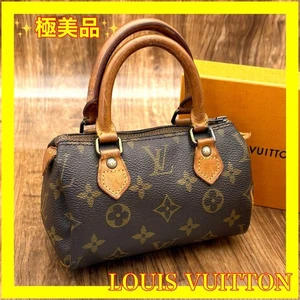 Authentic LOUIS VUITTON Monogram Mini Speedy Hand Bag Very Good Japan - Picture 1 of 10