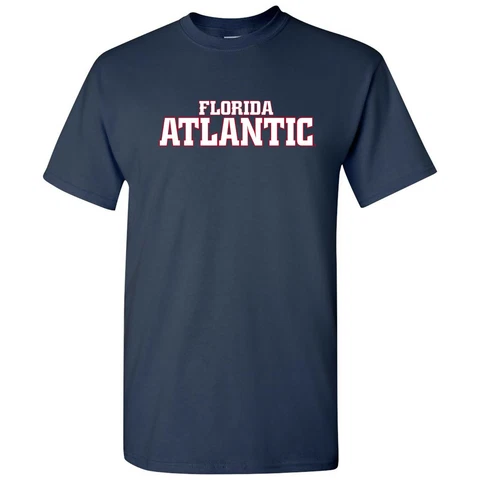Florida Atlantic University Owls Basic Block T-Shirt - Navy Cover