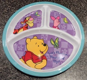 Vintage Winnie The Pooh Melamine Plate Let’s Flutter Float And Fly By Zak Design - Picture 1 of 3