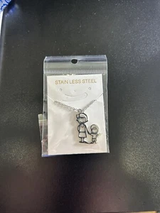 Stainless Steel Necklace Mom and Son (in Gift Box) - Picture 1 of 3