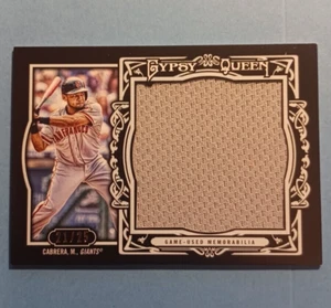 Melky Cabrera 2013 Topps Gypsy Queen Relics Black Jumbo /23 #GQR-MC Giants - Picture 1 of 3