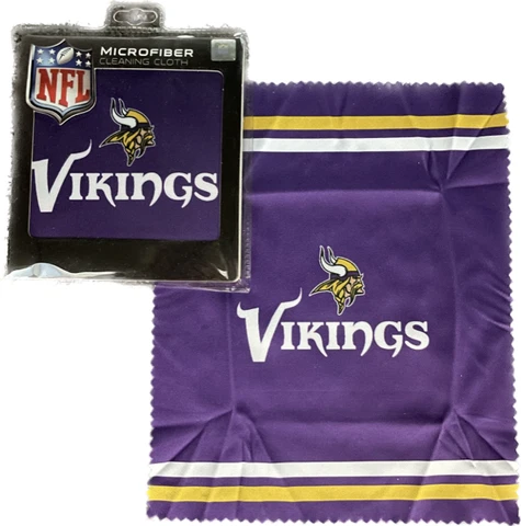Microfiber Cleaning Cloth Minnesota Vikings NFL Sunglass Eye Glass Washable 7" Cover
