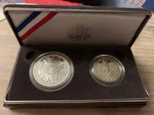 1989 U.S. Mint Congressional 2 Coin Proof Set mit Echtheitszertifikat - Bild 1 von 7