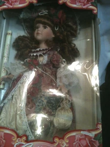 Limited Edition Collector's Choice 18" Genuine Fine Bisque Porcelain Doll - Picture 1 of 8