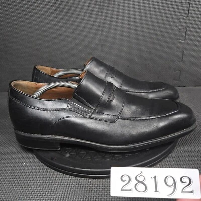 Johnston & Murphy XC4 Penny Loafers Mens Sz 11M Black Brown Leather Slip Ons - Image 1 of 4