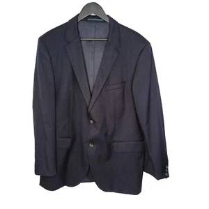Hugo Boss Reda Italy Virgin Wool Blazer Jacket Size 44 Super 100 Two Button - Picture 1 of 12