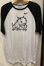 Nike TCU Horned Frogs Baseball Shirt Athletic Cut Mens Large