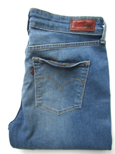 Levi's women's jeans Demi curve slim W30 L32 mid blue stretch denim LEVD270 - Picture 1 of 6