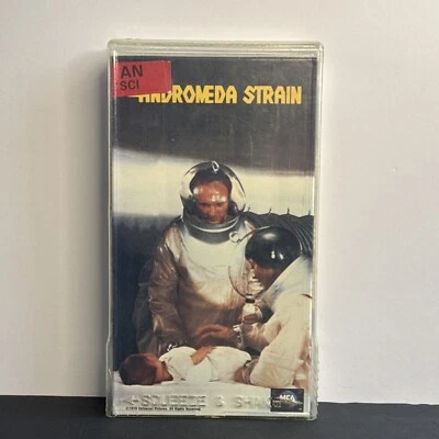 The Andromeda Strain (VHS Tape, 1990) 1970 Sci-Fi Thriller Rental Box Sleeve - Image 1 of 4