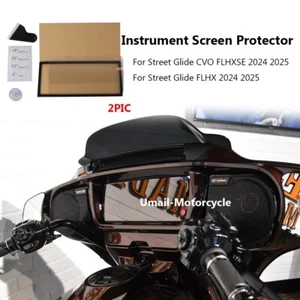 For Harley CVO Street Glide FLHXSE 2024 2025 Instrument Screen Protector 2PIC - Foto 1 di 9