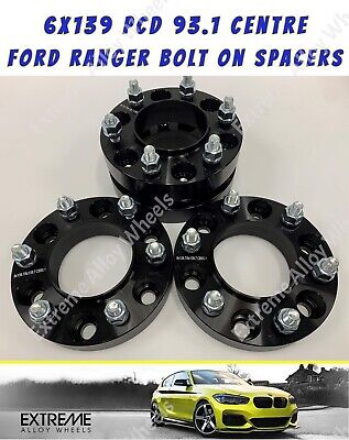 Wheel Spacers 30mm For Ford Ranger 6x139.7 Alloy Hub Centric Extension 93.1 X 4 • 94.85€