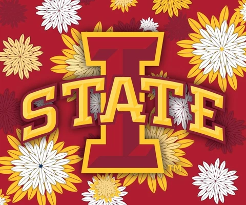 IOWA STATE 5" X 6" FLORAL MAGNET-IOWA STATE CYCLONES CAR MAGNET-NEW FOR 2016 Cover