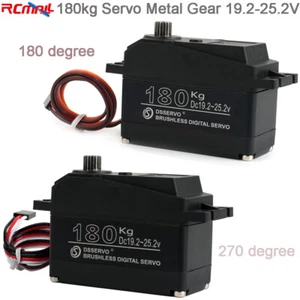 BLS51180-24V Digital Brushless Servo Motor 180kg Metal Gear 19.2-25.2V for Robot - Picture 1 of 5