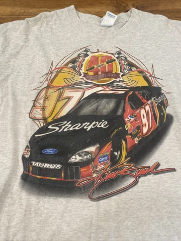 vintage kurt busch sharpie Racing Shirt Size Xxl Nascar Cover