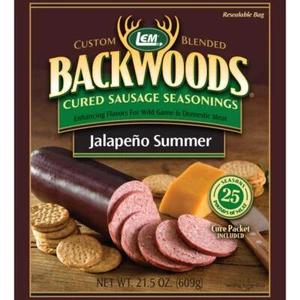 LEM Backwoods Jalapeno Sommer Wurst Gewürz 21,5 Unzen Kur Paket enthalten - Bild 1 von 3