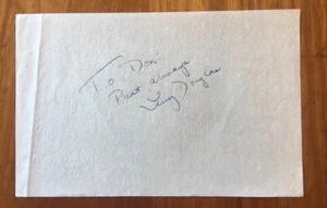 ACTOR LARRY DOUGLAS HAND SIGNED AUTOGRAPHED PAPER PHIL SILVERS TV SHOW - Picture 1 of 2