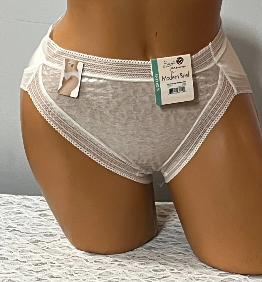 Secret Treasures Moderno Calzoncillo Elástico Encaje Crema Pequeño Foto 1 de 4
