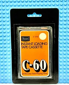 CINTA CASETE EN BLANCO SEARS CARGA INSTANTÁNEA TIPO I C 60 (1) (NUEVA) - Imagen 1 de 3