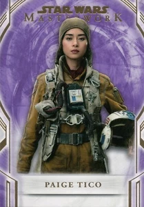 Tarjeta paralela 83 de Star Wars Masterworks 2018 Paige tico púrpura #44/50 - Imagen 1 de 2