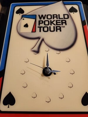Jebco подлинный мир покер тур настенные часы новый в коробке  - Изображение 1 из 4