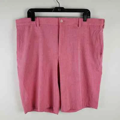 Pantalones Cortos de Golf Híbridos Walter Hagen Para Hombre Talla 38 Rosa Salmón Texturizado Frente Plano Foto 1 de 4