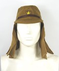WWII WW2 Japanese Army IJA Soldier Field Wool Cap Hat With Havelock Neck Flap XL