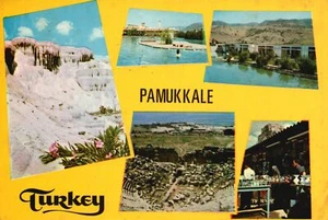 Pamukkale Türkei, Denizli mineralreiches Thermalwasser, alte Postkarte - Bild 1 von 2