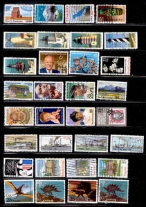25 Cent 54 Briefmarken 1988-1991 USA Lot gebraucht - Bild 1 von 2