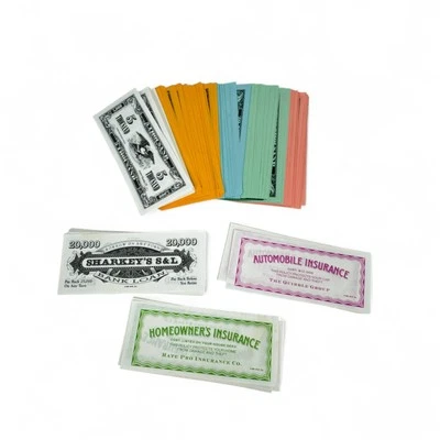 1991 Game of Life Board Game Replacement Money - Insurance Polices - Bank Loans - Image 1 of 3