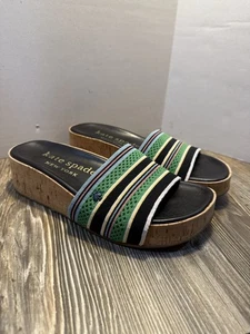 Scivoli Kate Spade New York donna taglia 8B Breeze platform verde e multicolore - Foto 1 di 11